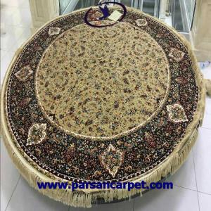 فرش گرد طرح گلفرنگ