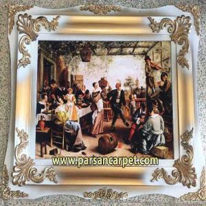 تابلو فرش چاپی طرح اروپایی کد 249