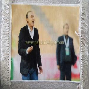 تولید تابلو فرش چاپی عکس چهره شخصی در کاشان کد 689