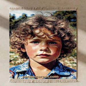 سفارش تابلو فرش چاپی چهره در تهران | تبدیل عکس شخصی به تابلو فرش