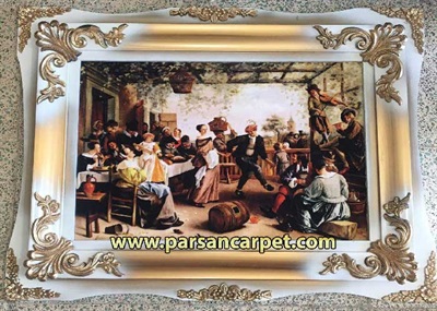 تابلو فرش چاپی طرح اروپایی کد 249