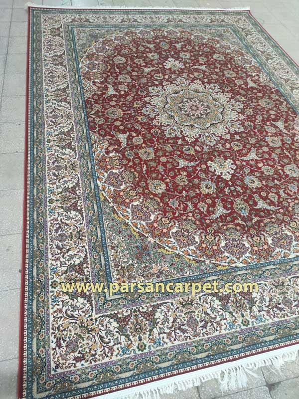 فرش 1200 شانه لاکی مدل صاحبقران | فرش ایرانی اصیل
