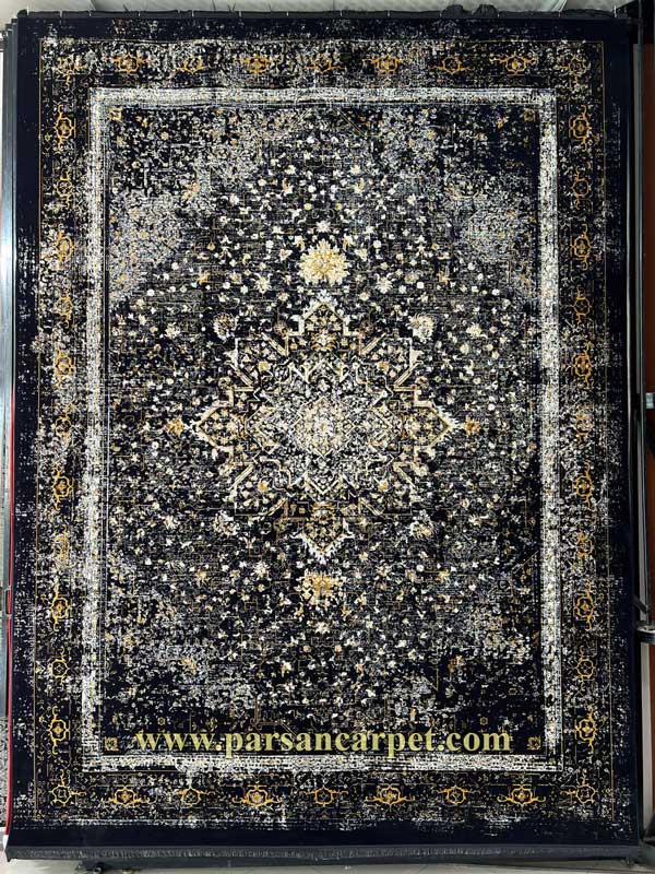 خرید فرش 1200 شانه طرح هریس پتینه (وینتیج)