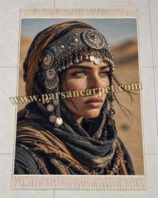 تبدیل عکس به تابلو فرش طرح پرتره کد 52