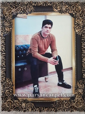 خرید اینترنتی تابلو فرش چهره شخصی با قاب کد 459