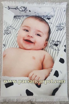 قیمت تابلو فرش عکس کودک چاپی در کاشان