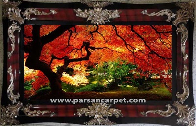 تابلو فرش چاپی طرح منظره کد 238
