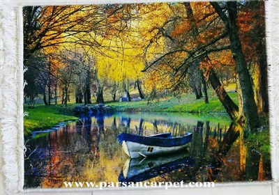 تابلو فرش چاپی طرح منظره کد 176