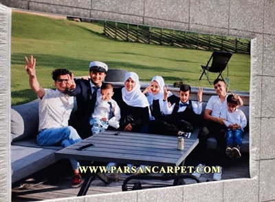 تبدیل عکس خانوادگی به تابلو فرش چاپی شیک