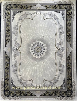 فرش 1200 شانه گل برجسته کد 82 - فرش نقره ای