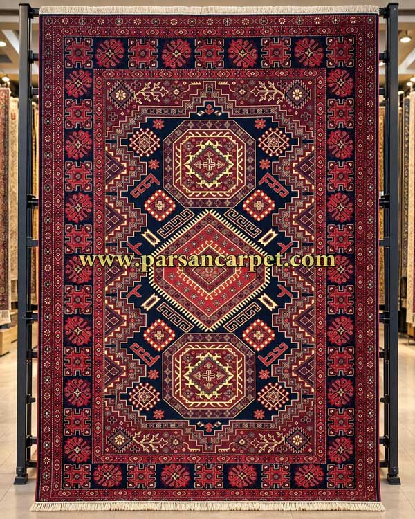 فرش 700 شانه سنتی بلوچی قرمز کد 5800