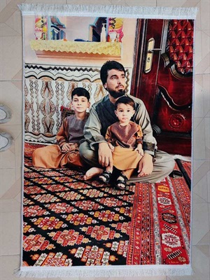 تولید سفارشی تابلو فرش چاپی عکس هدیه برای افغانستان