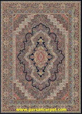 فرش 1000 شانه 10 رنگ طرح کرمان
