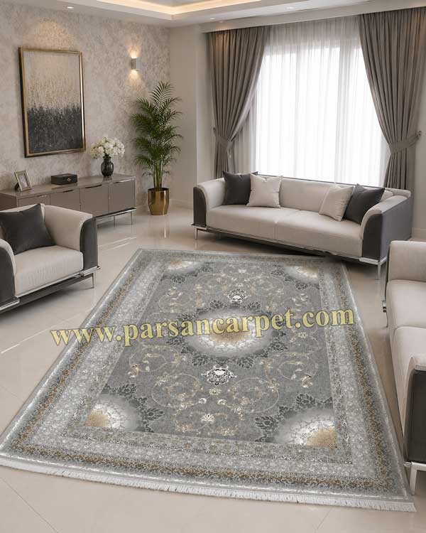 فرش 1200 شانه طرح خورشید سیلور