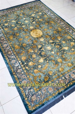 فرش 1200 شانه ابریشم نمای جدید کد 700 | کارخانه فرش