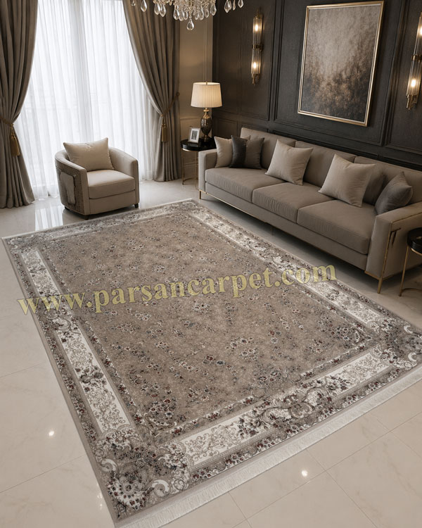 فرش 1200 شانه اکریلیک مدل ارغوان