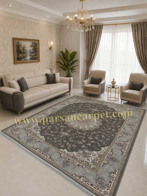 فرش 1200 شانه طرح افسون دودی