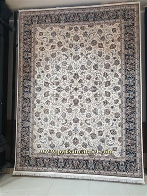 خرید فرش 1200 شانه افشان غیر برجسته کرم 