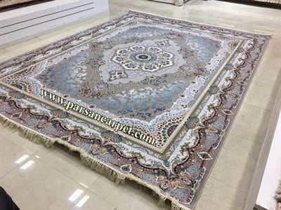 فرش 1200 شانه ساتراپی کد 4730 – فرش گل برجسته کاشان