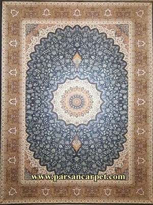فرش 1200 شانه گل برجسته طرح آیناز – فرش کاشان