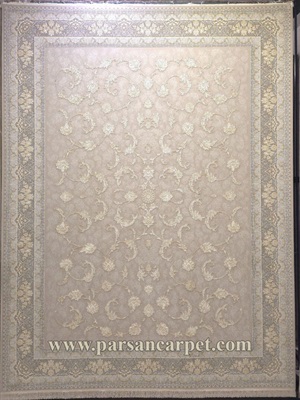 قیمت فرش 1200 شانه طرح بهار بژ | کارخانه فرش کاشان