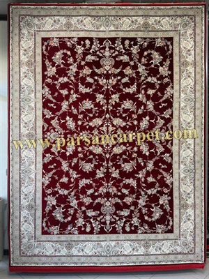 فرش 1200 شانه طرح بهار لاکی افشان