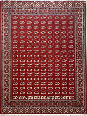 خرید فرش 1200 شانه طرح ترکمن | فرش سنتی لاکی