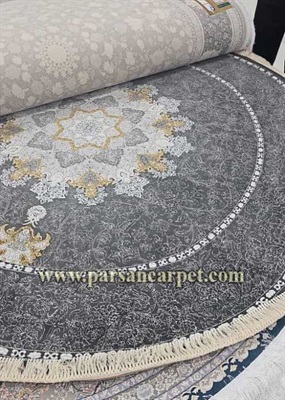سایت خرید فرش دایره ای دودی با سایز دلخواه