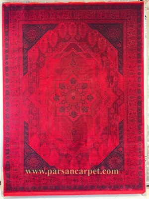 کارخانه فرش 1200 شانه طرح هورتاش | فرش پتینه لاکی