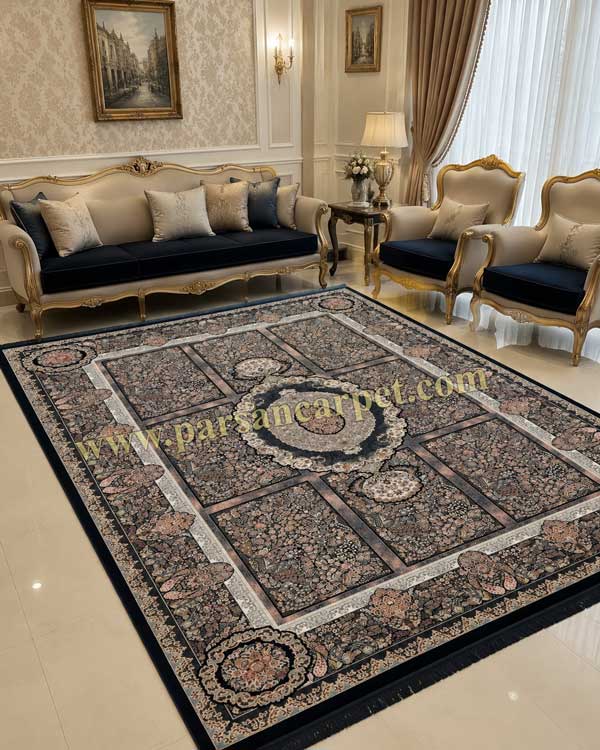 فرش 1200 شانه طرح ناردونه | فرش ماشینی کاشان
