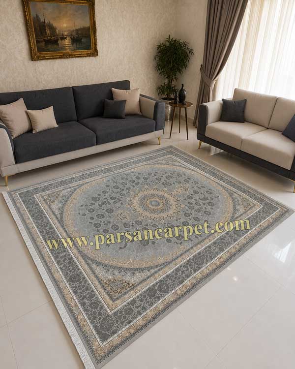 فرش 1200 شانه سیلور طرح نویان | کارخانه کاشان