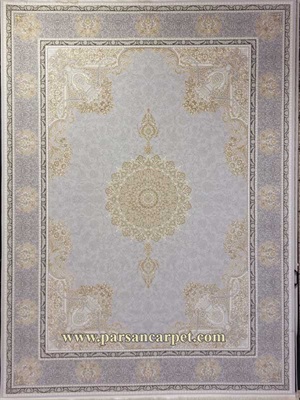 فرش 1200 شانه نقره ای کاشان کد 3030