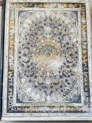 خرید فرش 1200 شانه دلفینی گل برجسته طرح آوا | فرش پتینه وینتیج کاشان