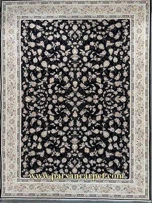 فرش 1200 شانه سرمه ای طرح ابرا