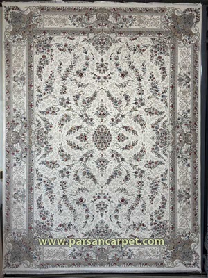 قیمت کارخانه فرش 1200 شانه کرم طرح ارغوان