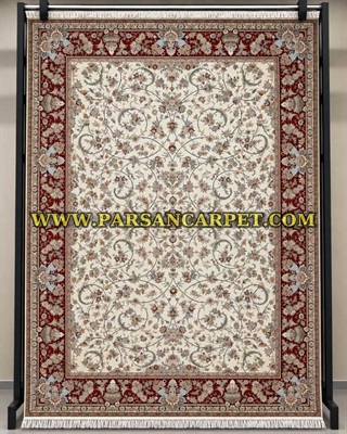 فرش 1200 شانه طرح افشان کرم کد 9080