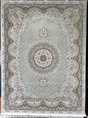 قیمت فرش 1200 شانه سیلور نقره ای طرح برلین