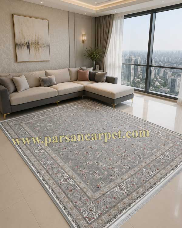 فرش 1200 شانه سیلور مدل بهار گیلدا | فرش نقره ای