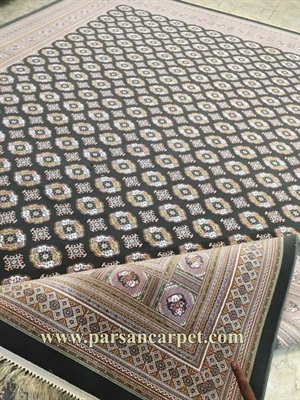 جدیدترین فرش 1200 شانه برجسته مدل ترکمن