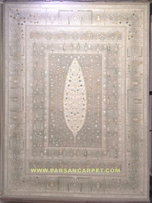 خرید آنلاین فرش 1200 شانه طرح درخت زندگی