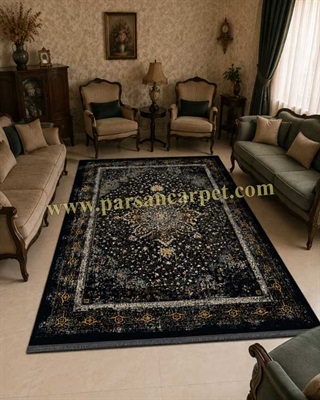 خرید فرش 1200 شانه طرح هریس پتینه (وینتیج)