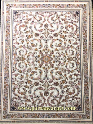 فروش اینترنتی فرش 1200 شانه گل برجسته طرح پریماه