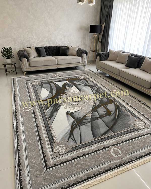 خرید فرش 1200 شانه سیلور طرح ژینوس