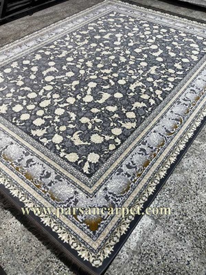 فرش 1200 شانه گل برجسته طرح جاودان | ظریف و زیبا