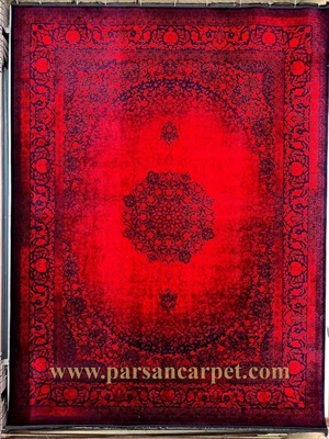 فرش 1200 شانه لاکی طرح پتینه ای مدل اصفهان