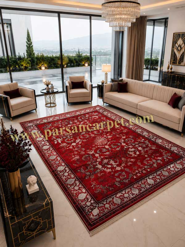فرش 1200 شانه پتینه وینتیج افشان لاکی کد 4033
