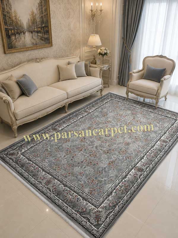 فرش 1200 شانه مدل پارسا سیلور افشان