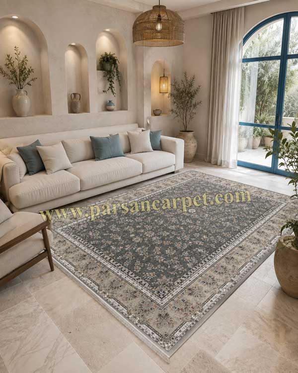 فرش 1200 شانه طرح افشان روژان دودی