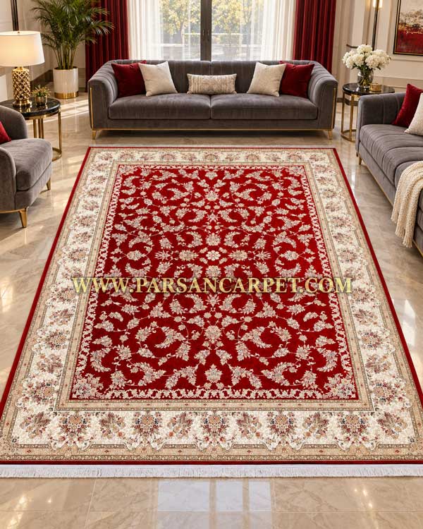  فرش 1200 شانه روژان لاکی ساده غیر برجسته