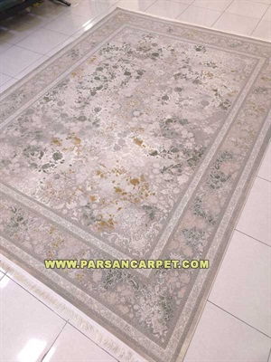 فرش 1200 شانه طرح سوران | فرش گل برجسته پتینه